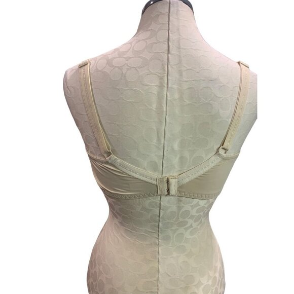 38DD Light Beige Women's New Underwire Push Up Bra Lace Trim - Picture 6 of 7